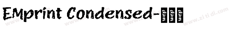 EMprint Condensed字体转换
